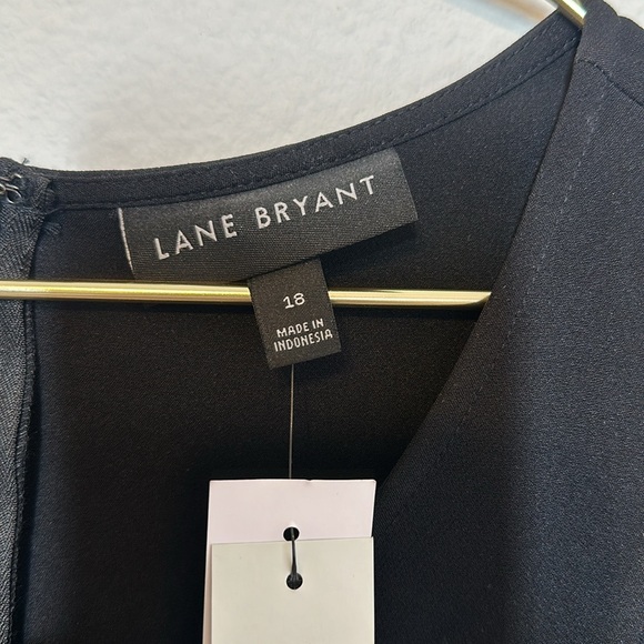 Lane Bryant Lena Top Short Sleeve Black Size 18 New With Tags - Picture 7 of 16